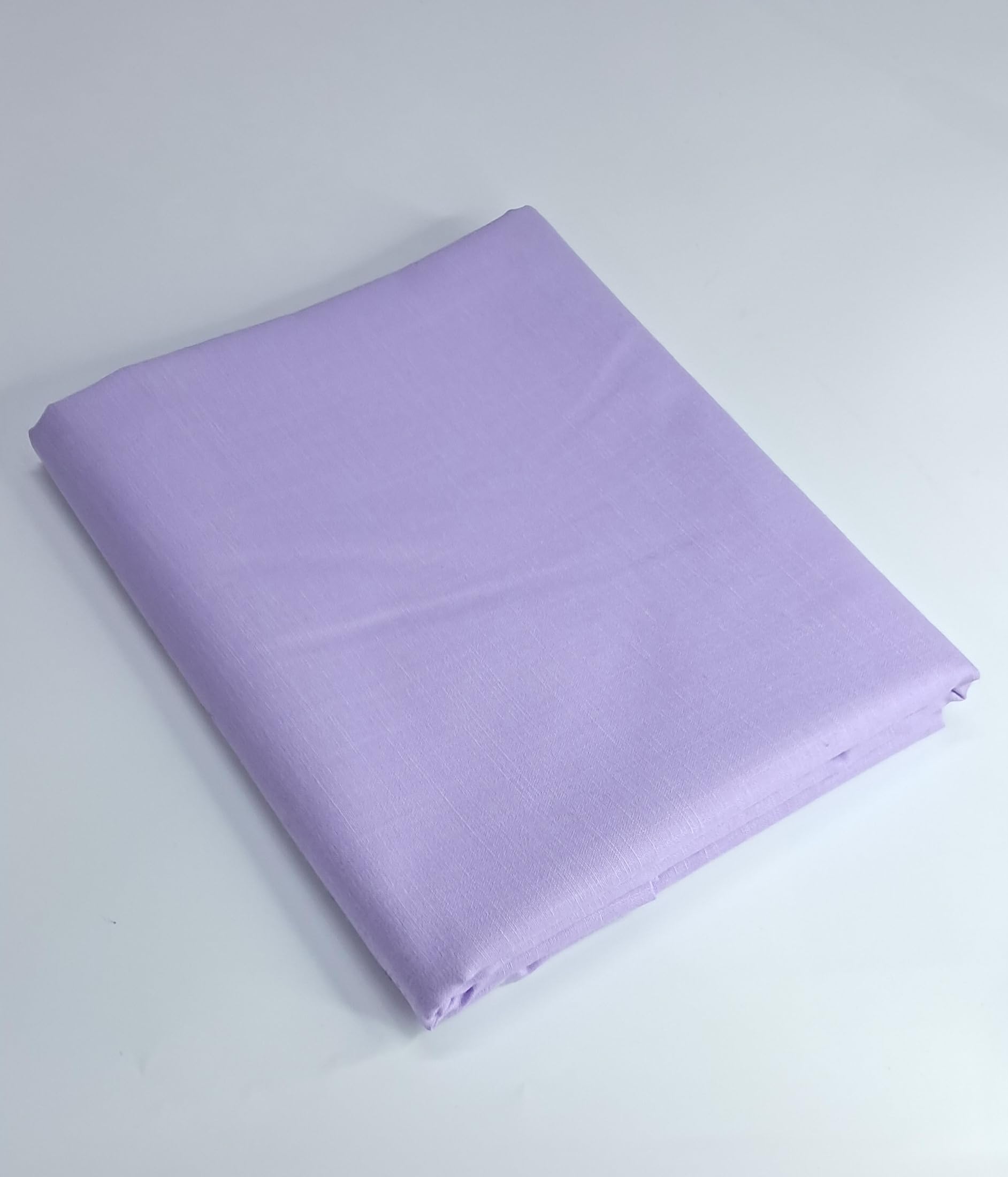 MAMRAJ Men's Premium Unstitched Cotton Blend || 2.5m || Fabric for Shirt ( Formal, Casual Wear.) (Lavender), Solid