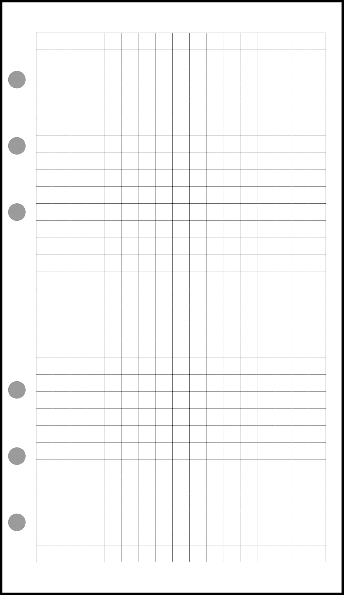 Exacompta 14011 Paper Refill for Exatime 14 Organiser Squared 5 x 5 White 32
