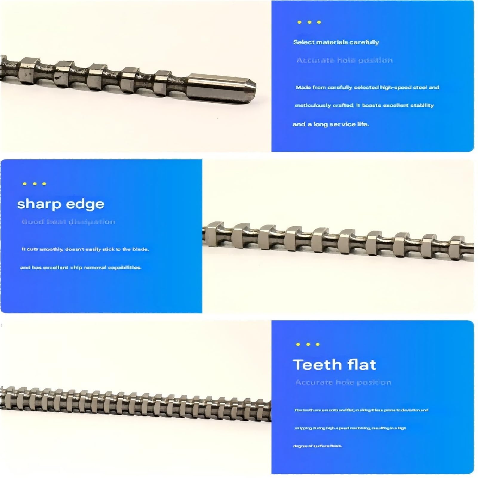 Industriewerkzeuge 10-mm-Sechskant-Räumnadel aus Schnellarbeitsstahl