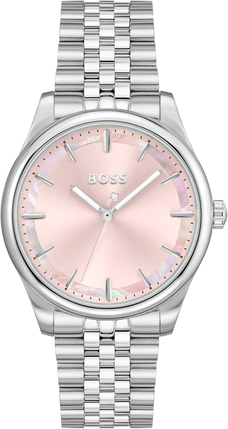 BOSS Graceful Women's 3H Quartz Watch, Stainless Steel, 3ATM/30m Water Resistant - Modern, Elegant Timepiece - Gift for Her, 36mm