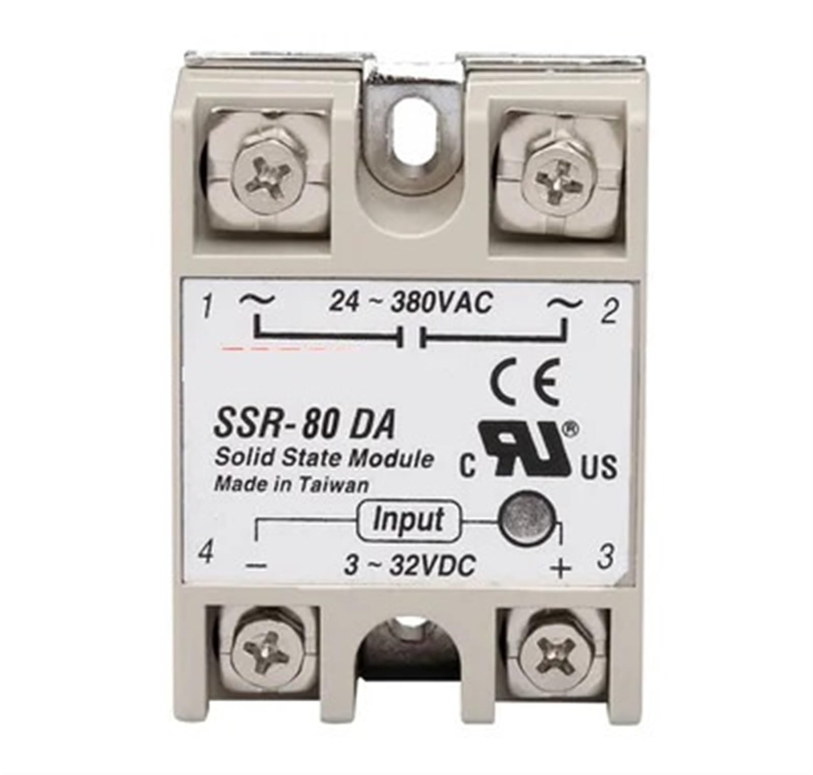 Relais statique SSR-80DA 80A à commutation rapide 3-32V DC et isolation optique - 2
