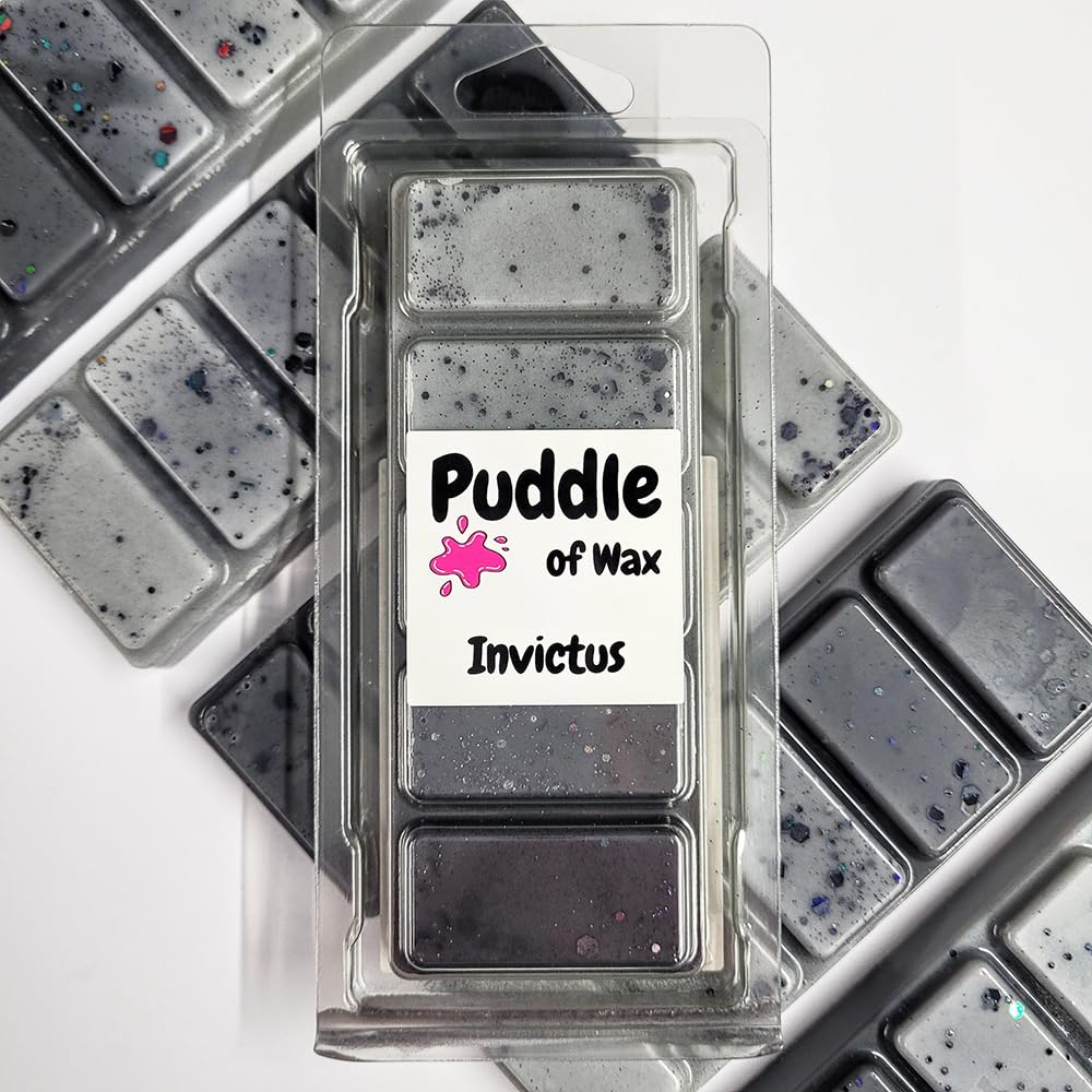 Puddle of Wax - Invictus Soy Wax Melt Snap Bar - 50g - Aftershave Scent - Vegan Friendly - Made in the UK
