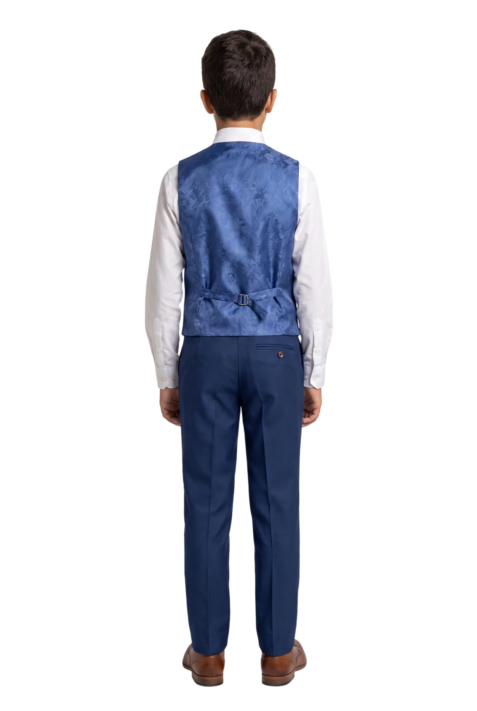 Traje a Medida para niños, Traje Azul Real, PAJE, Boda Formal, Conjunto clásico de 3 Piezas