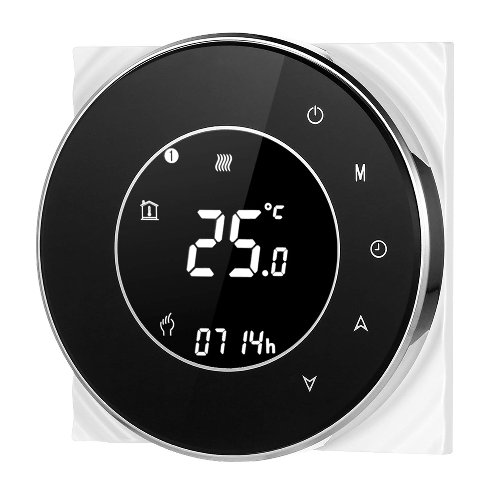 HUIOP 95-240V Wi-FI de Chauffage électrique programmable de température Contrôle de l'application vocale Rétro-éclairage LCD Thermoregulator de Chauffage électrique