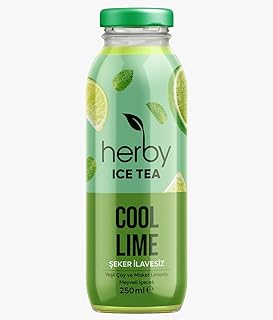 Herby Ice Tea Cool Lime Soğuk Çay Şeker İlavesiz 250 ml X 12 Adet