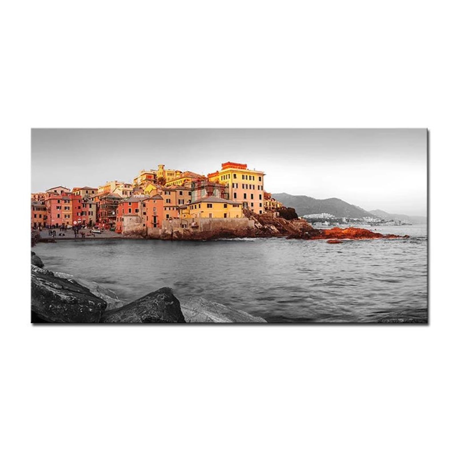 Byambd D Byamb Aesthetic Pictures Urban Architecture Landscape Posters No Frame Modern Home Ecoration Wall Art Prints Canvas Painting(,20X40cm)