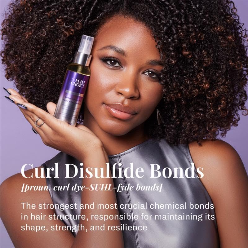 The Mane Choice Alpha Bond Repair Oil for Curly Hair – Repairs Disulfide Bonds, Reduces Breakage, Lightweight & Non-Greasy, Strengthens & Smooths Hair – 4 fl oz./118 mL - Image 8