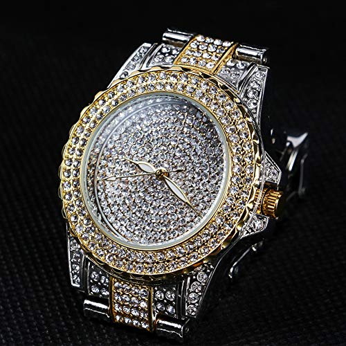 Elegant Crystal Rhinestone Women's Watch - Stainless Steel Iced Out Timepiece with Japanese Quartz Movement - Image 2