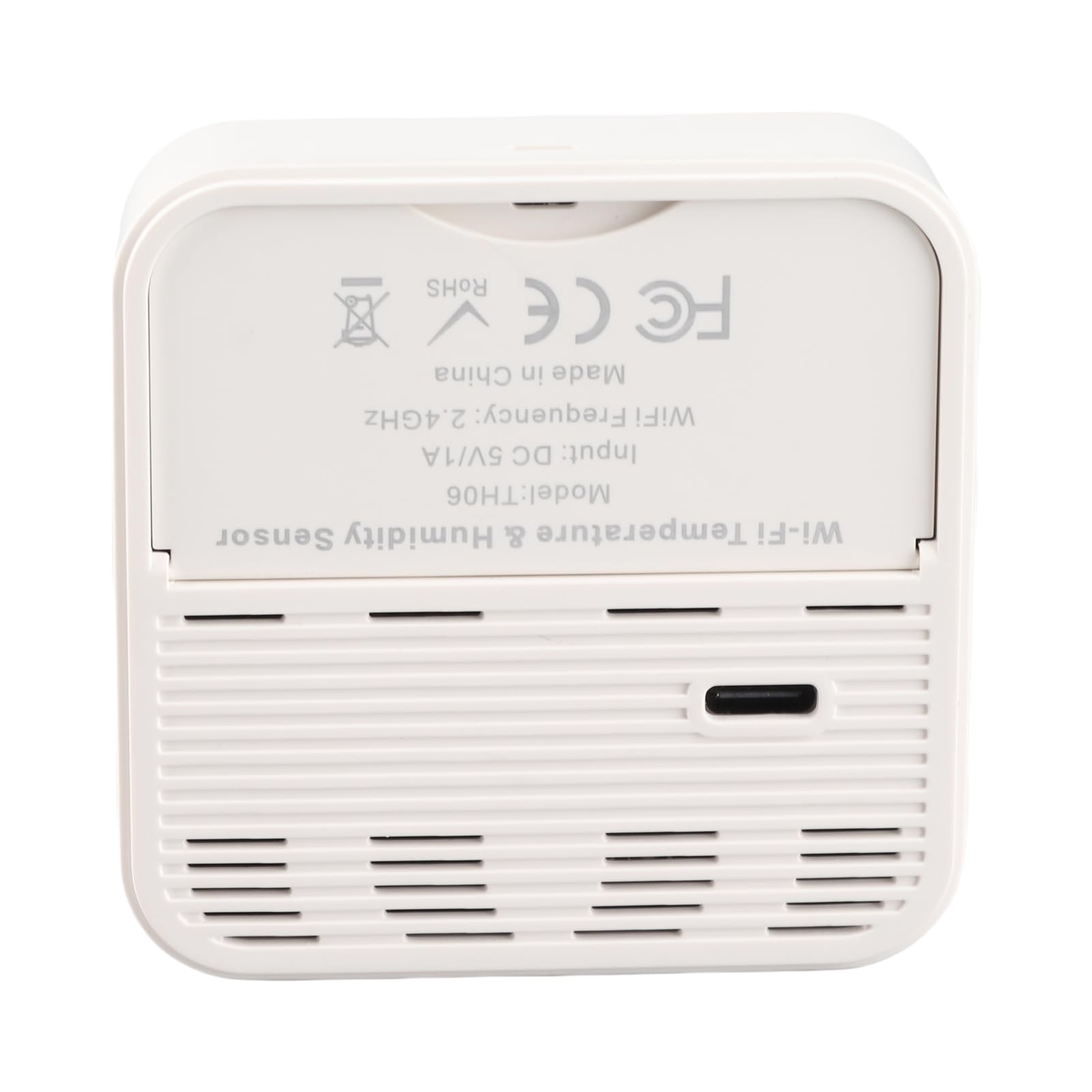 Kavolet Termómetro Higrómetro,Sensores de humedad de temperatura Tuya WiFi,Pantalla LCD,Carga USB,℉/℃ Cambio de visualización de hora/fecha/temperatura/humedad,Compatibles con Alexa