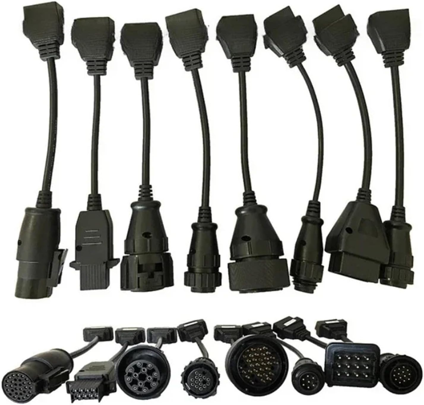 Flash Cable Truck Diagnostic Cable Full Set of 8PCS Truck Cable
