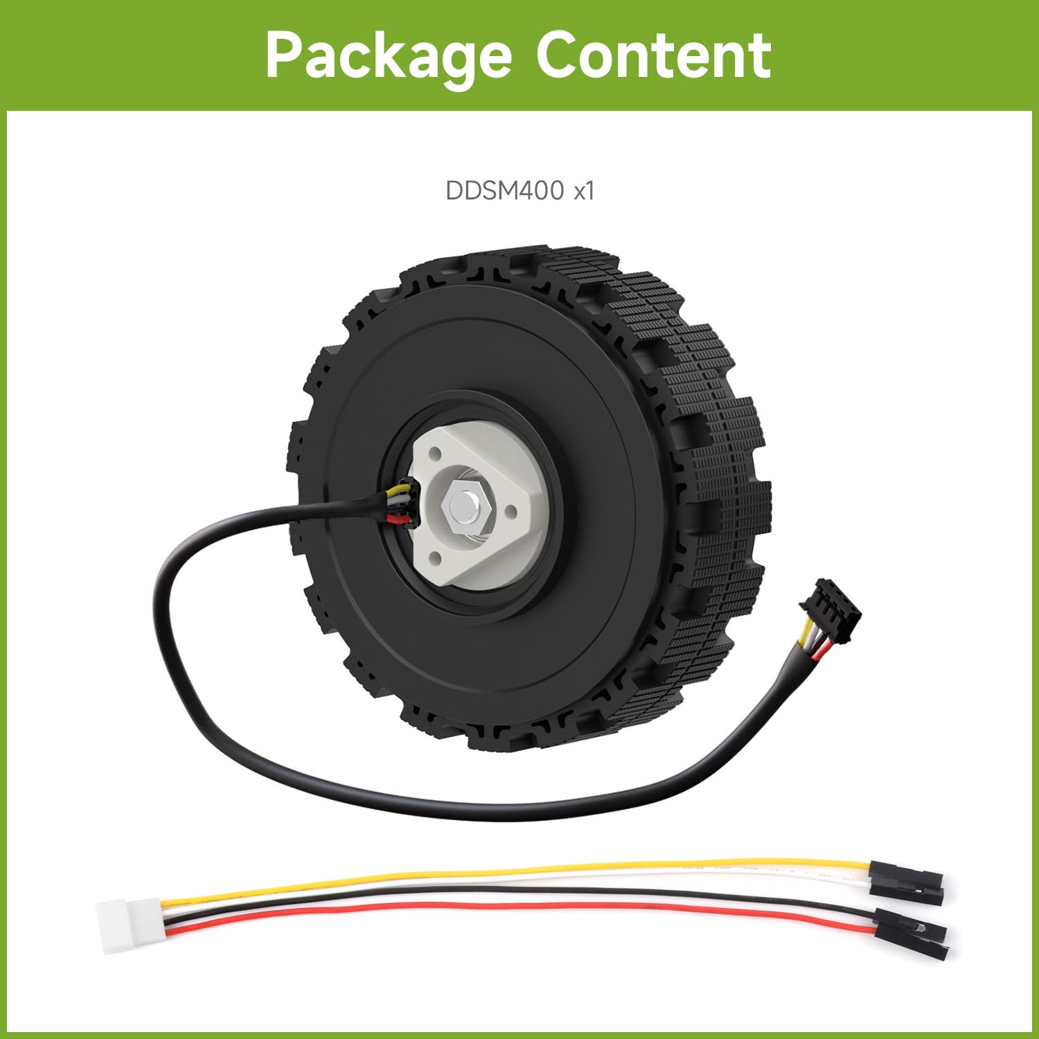 Waveshare DDSM400 Direct Drive Servo Motor, Wide Speed Range Adjustable, Low Noise, All-in-One Design, Hub Motor - Image 2