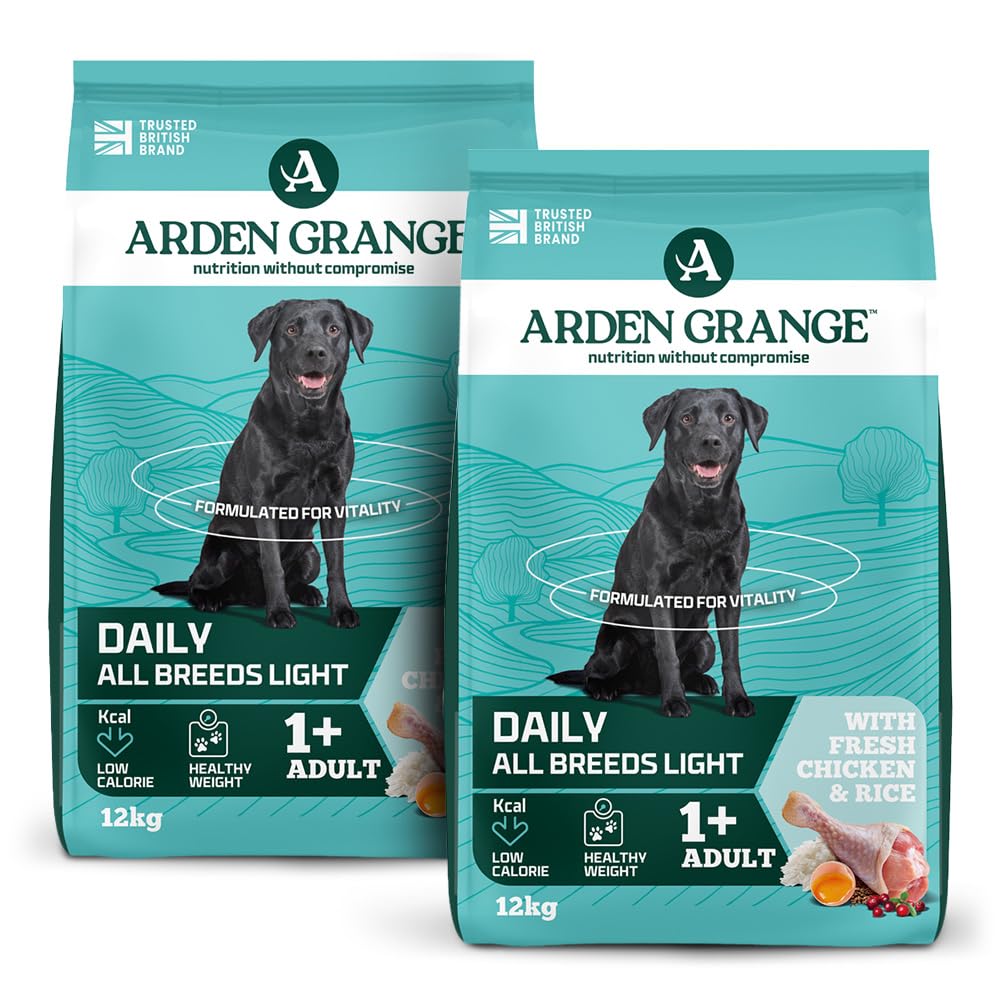Arden Grange Adult light with fresh chicken & rice 2 x 12kg