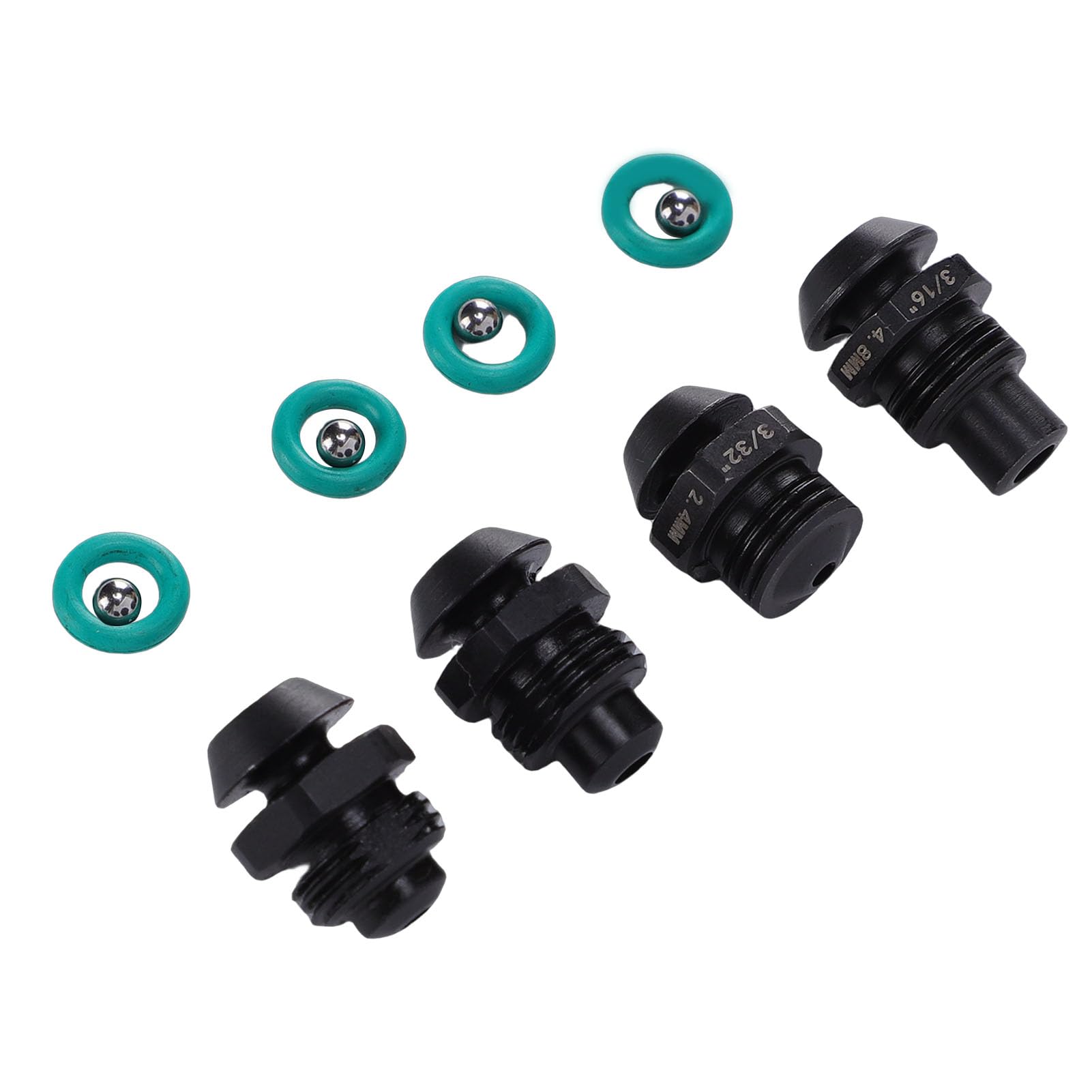 Generic Juego Duradero de Piezas de Punta de Retención de Herramienta de Remache para Herramienta de Remache 2550 M12, Kit de Piezas de Punta de Pistola de de Acero de 4 para Diversas Tareas