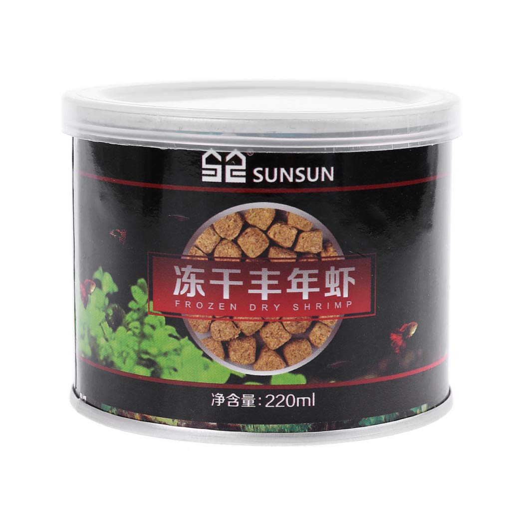 WOWOWO Huevos de camarón liofilizados para Acuario Peces Marinos Tropicales pequeños Alimentos Nutrición