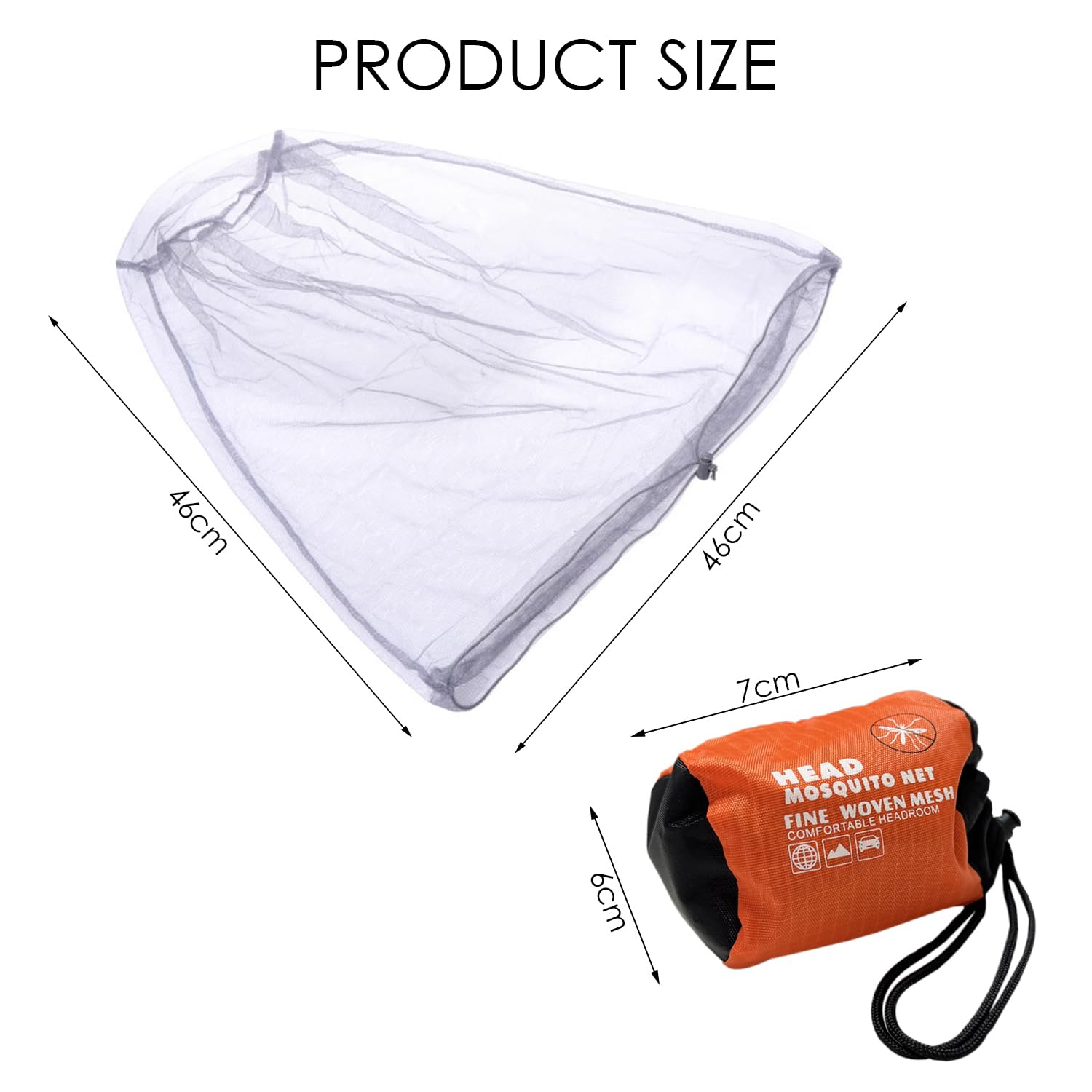 Set di 3 reti per insetti, zanzariere, cappellini antizanzara regolabili, copricapo antizanzara, protezione all'aperto, adatto per pesca, arrampicata, escursionismo