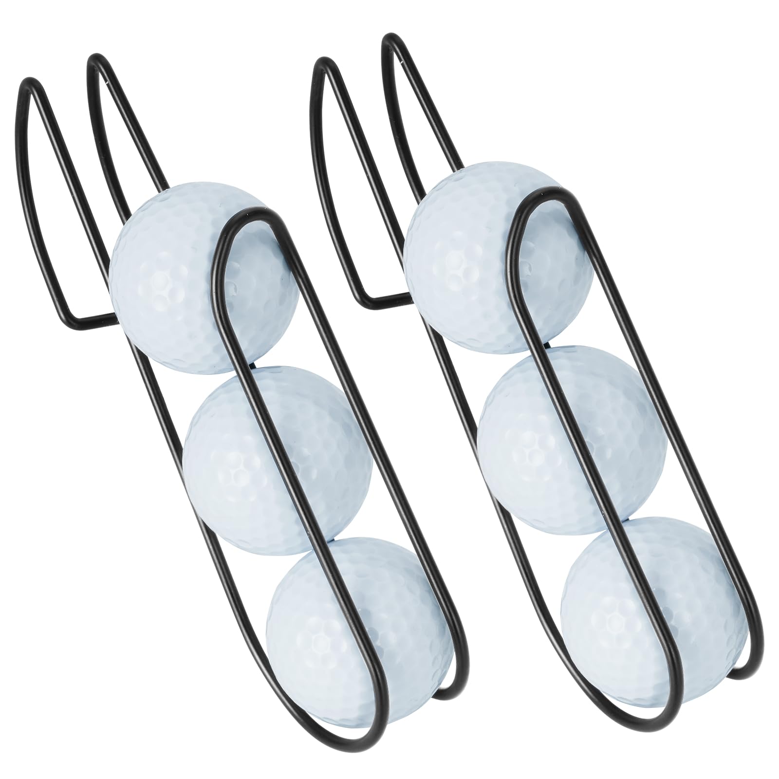 Olaismln 2 Pcs Golf Ball Holder, Professional Golf Holde, Easily Attaches to Bag or Cart, Golf Ball Gift