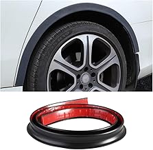 Car Wheel Protector, Car Wheel Arch Mudguard, Car Mudguard Soft Anti-scratch Wheels, Eyebrow Protector Wheel, for Car Protector and Decoration (Black)