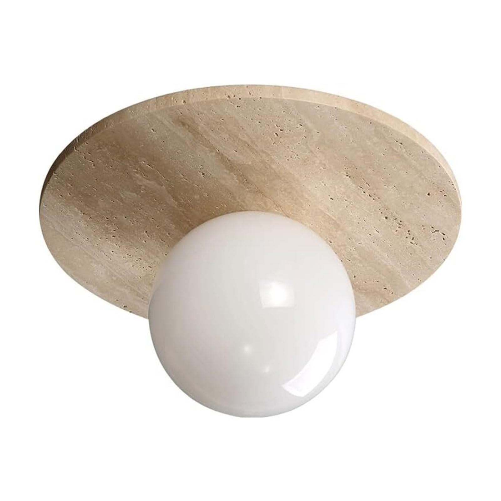 KXEcoLife LED Ceiling Light Fixture, Flush Mount Chandelier, Retro Wabi-sabi Style Lamp for Kitchen Entryway Hallway Balcony foryer Bedroom (C)