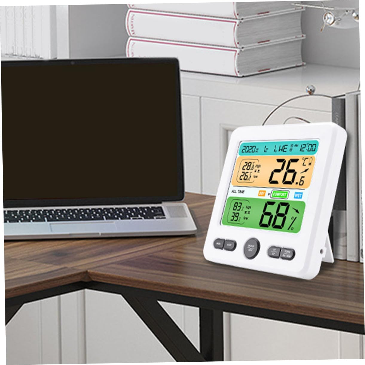 Milisten Digitales Innen-thermometer Hygrometer Feuchtigkeitsmesser Für Zuhause Büro Küche Schlafzimmer Mit Großem Display Und Präziser Temperaturanzeige