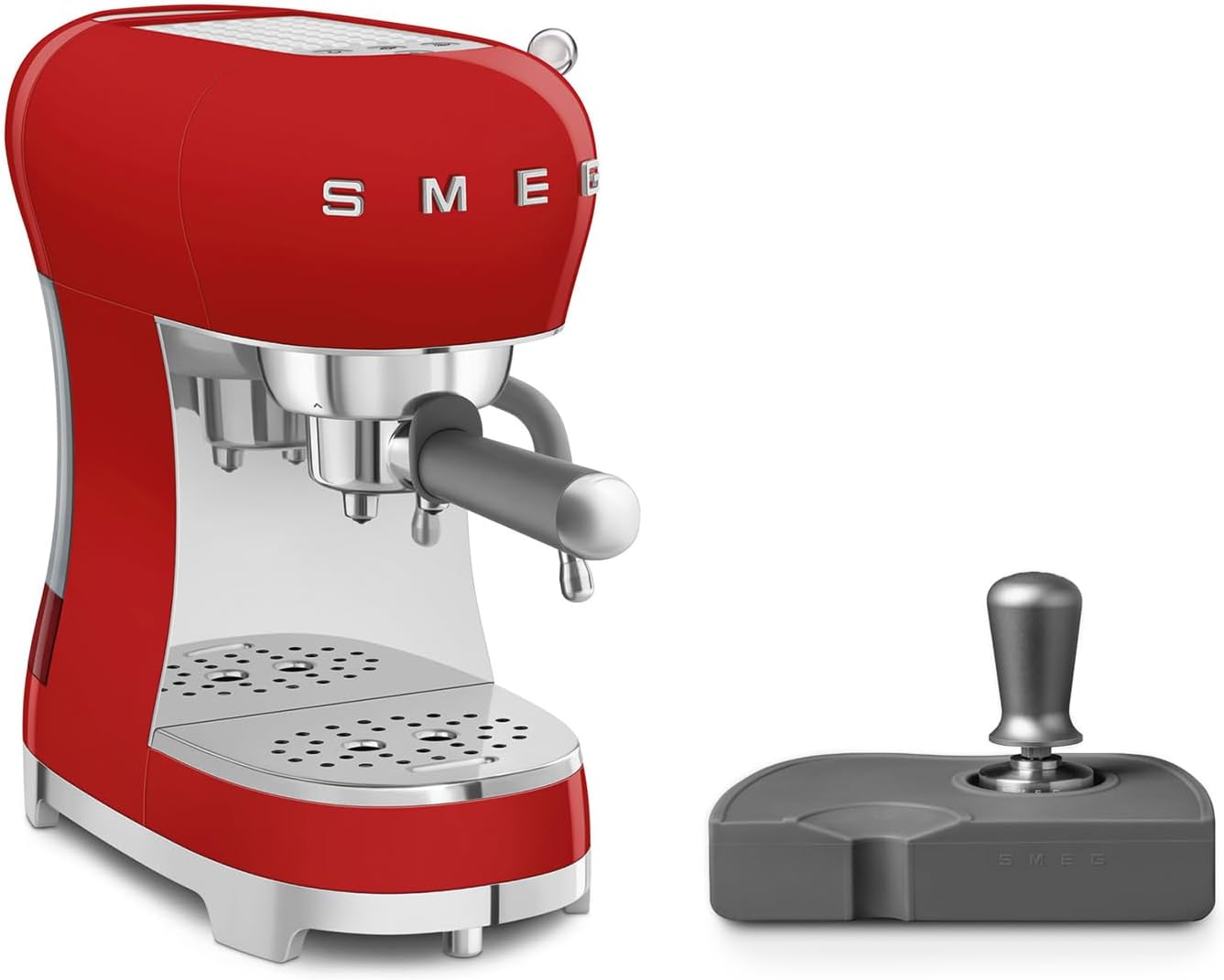 Smeg Manual Espresso and Tamper Set (Red)