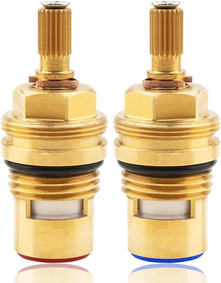 Faucet Cartridge for Hansgrohe 94008000 94009000, Widespread Faucet Replacement Cartridge Compatible with Hansgrohe Faucet, Cold Hot Faucet Cartridges