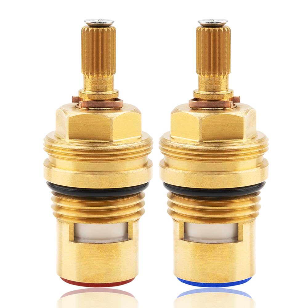 Faucet Cartridge for Hansgrohe 94008000 94009000, Widespread Faucet Replacement Cartridge Compatible with Hansgrohe Faucet, Cold Hot Faucet Cartridges