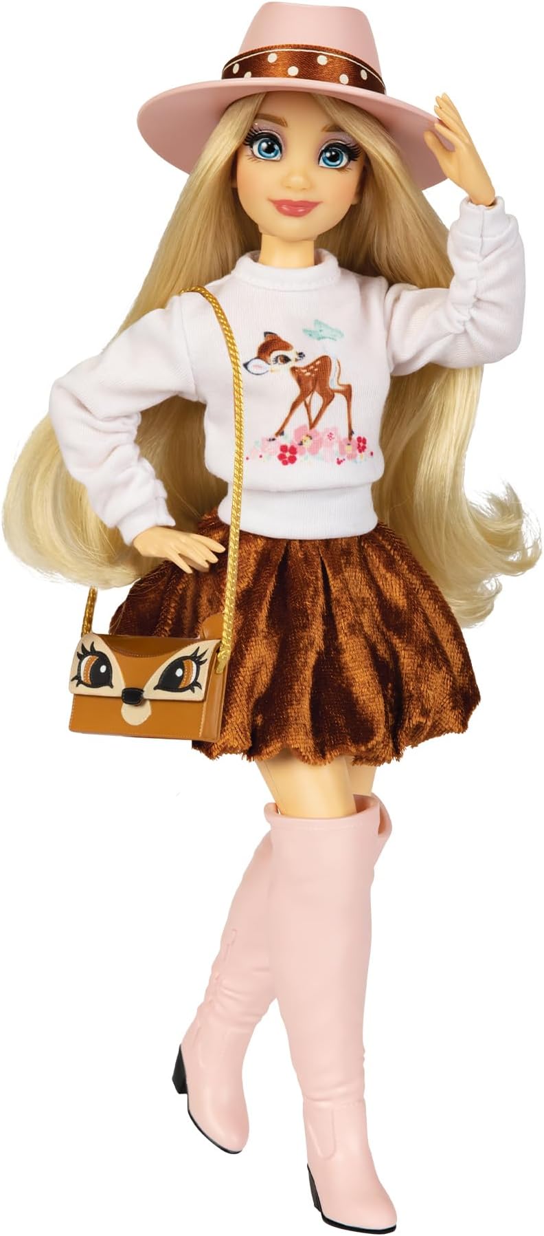 Disney ily 4EVER Fashion Dolls Bambi 30cm/11.5" Tall with 13 Points of Articulation, Two Complete Mix-and-Match Outfits and Glittery Mickey Ring for You For Girls Aged 6+