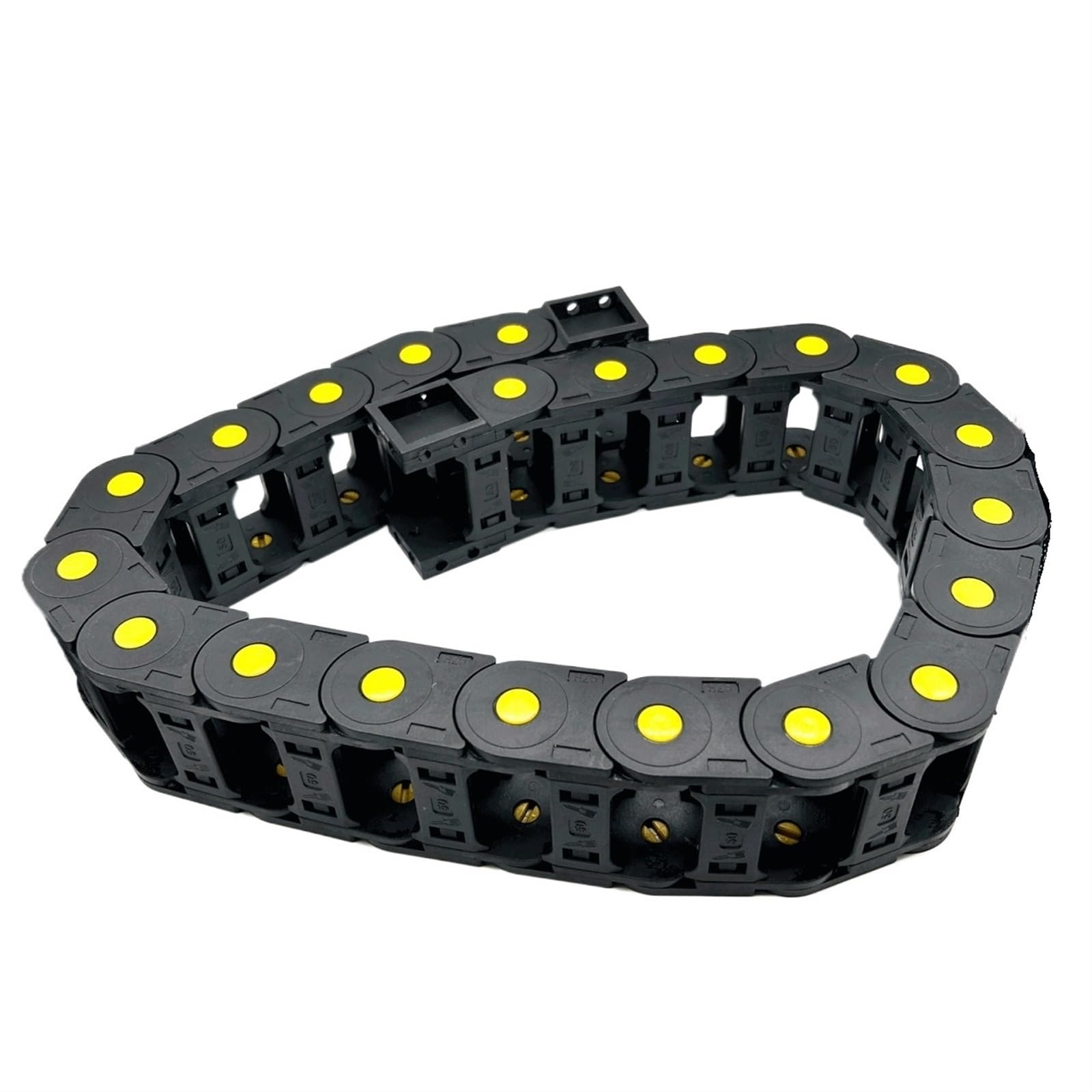 Cadena Portacable Flexible de Nylon, Portacables de plástico de Tipo Cerrado R150 de 1 Metro (55 x 50 mm, 60 mm, 75 mm y 100 mm)(45x60mm)