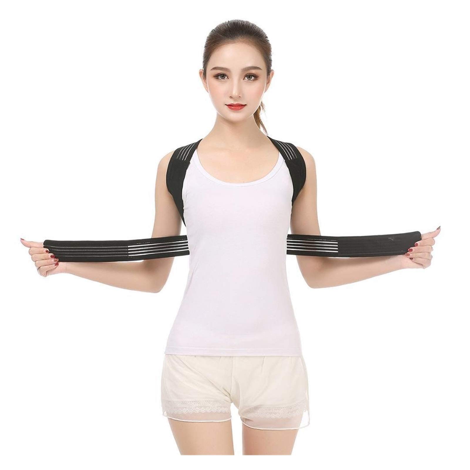 DSMYYXGS Corrector De Postura De Clavícula Ajustable Adulto Hombres Superior Tirantes para Espalda Hombro Cinturón De Soporte Lumbar Corsé Corrección De Postura