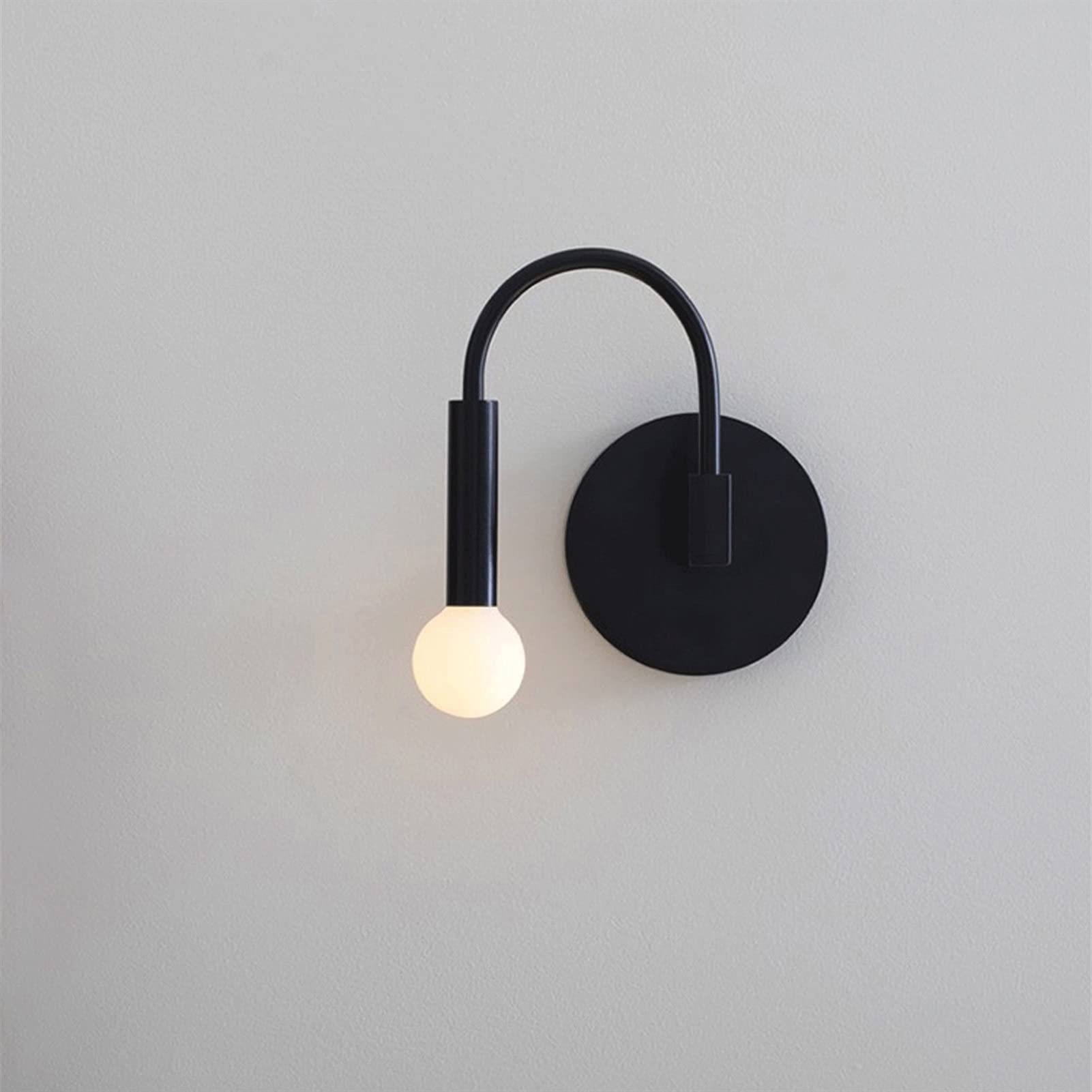 lampa ścienna Nowoczesne światło Nordic Sypialnia Wirniowa Lampa Ściana LED Światło zamontowane na ścianie Hotel nocny Lampa Ścienna Dekoracja Tło Żelaza Ścienne Lampa 10 W Oświetlenie wewnętrzne kink