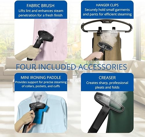 Miniatura 8 de Aspiradora dual a vapor GS45-DJ con percha para ropa y pedales de la serie profesional Black GS45-DJ naranja de SALAV