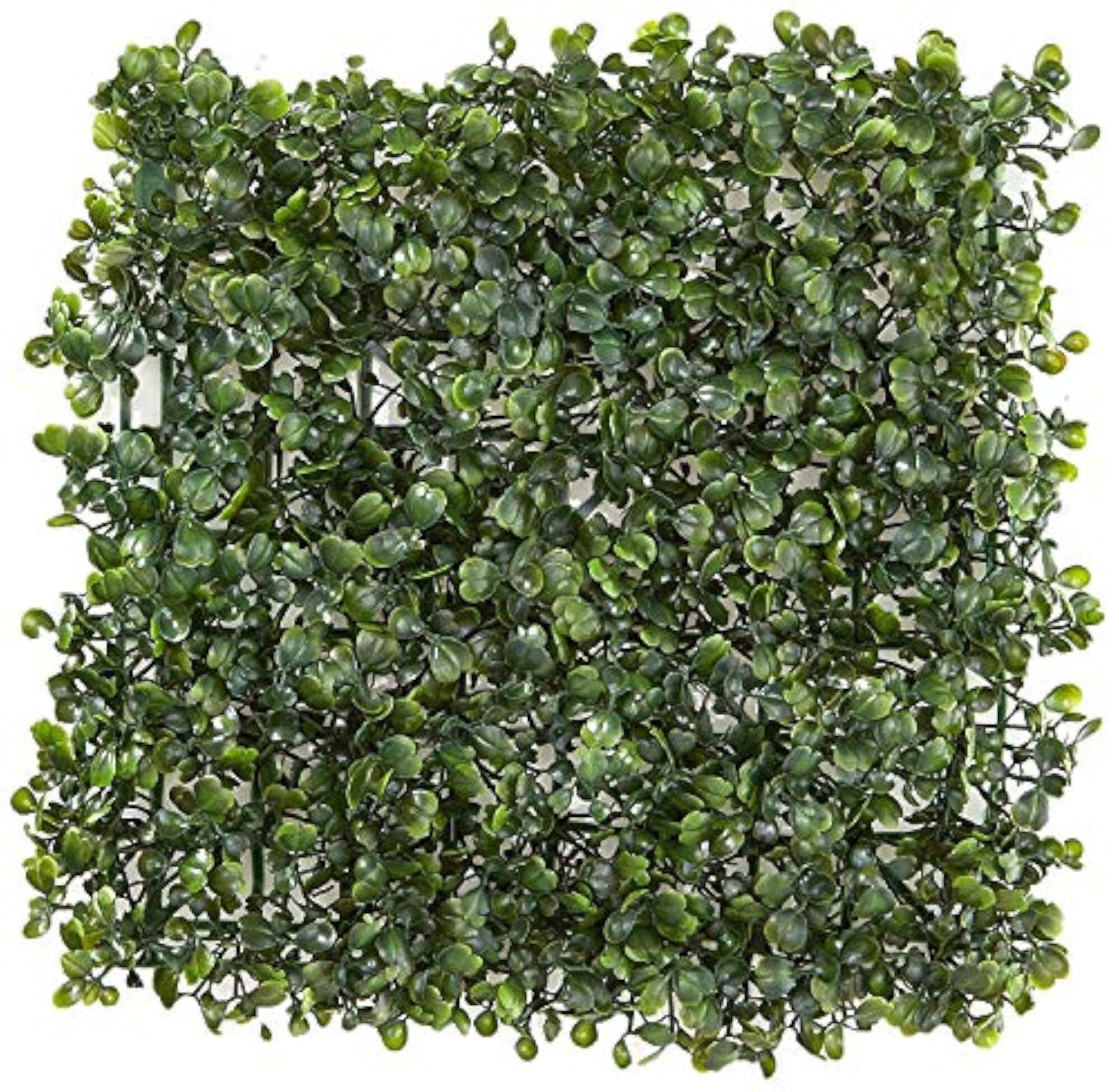 Decorative Square PVC Artificial Eucalyptus Boxwood Mat, Set of 2