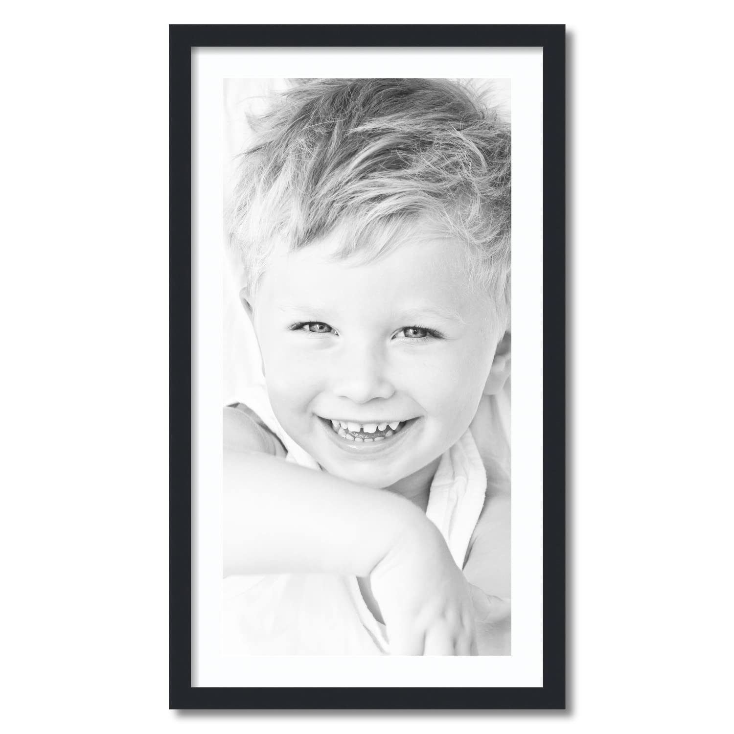 Amazon.com - ArtToFrames 16x32 inch Satin Black Picture Frame with