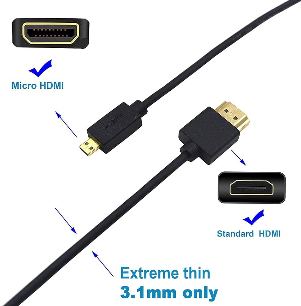 HDMI/MICRO HDMI⇔HDMI/ MICRO HDMI ケーブル30m Amazon | Snowkids マイクロHDMI - HDMI ケーブル 30cm Micro
