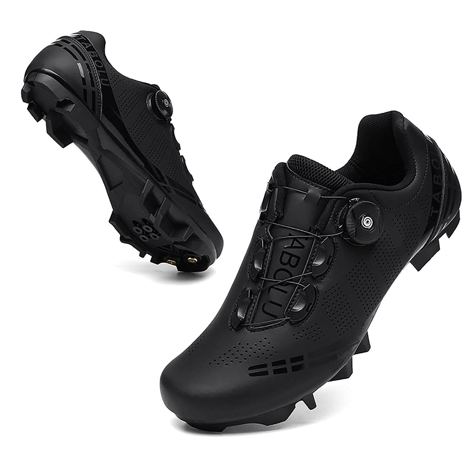 Fahrradschuhe MTB Herren,Rennradschuhe Damen,Radschuhe Kompatible SPD/SPD-SL Lock System Mountainbike Schuhe