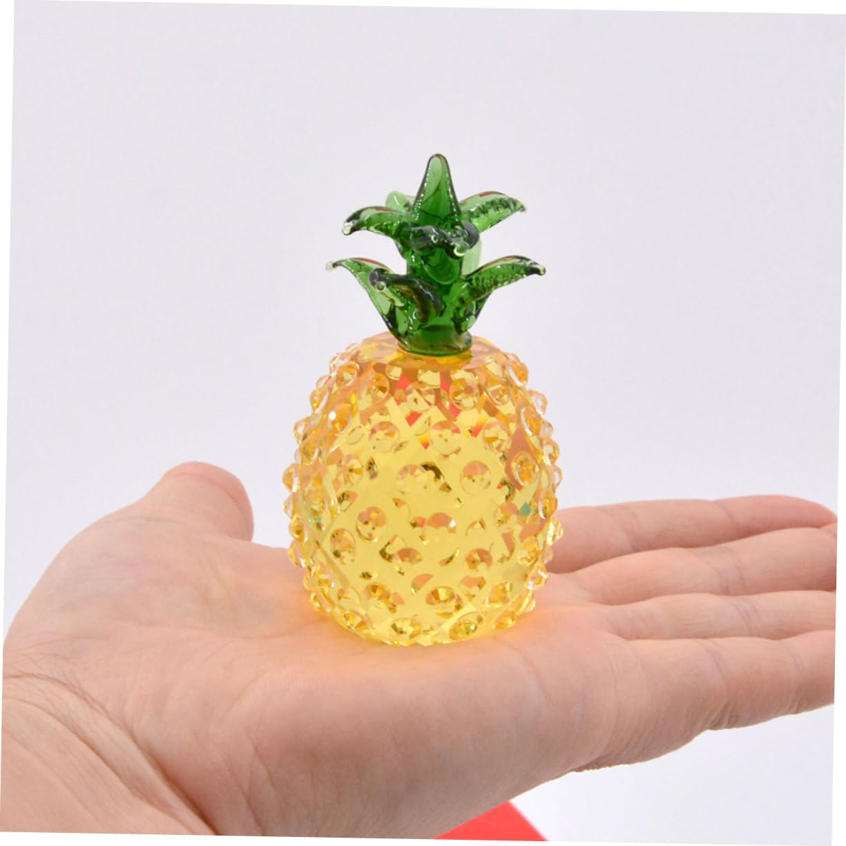 Cabilock 2 Pezzi Di in Cristallo A Forma Di Ananas Decorazione Per La Scrivania Statuetta Decorativa Per Occasioni Speciali Per Gli Appassionati Di Arredamento Per La Casa