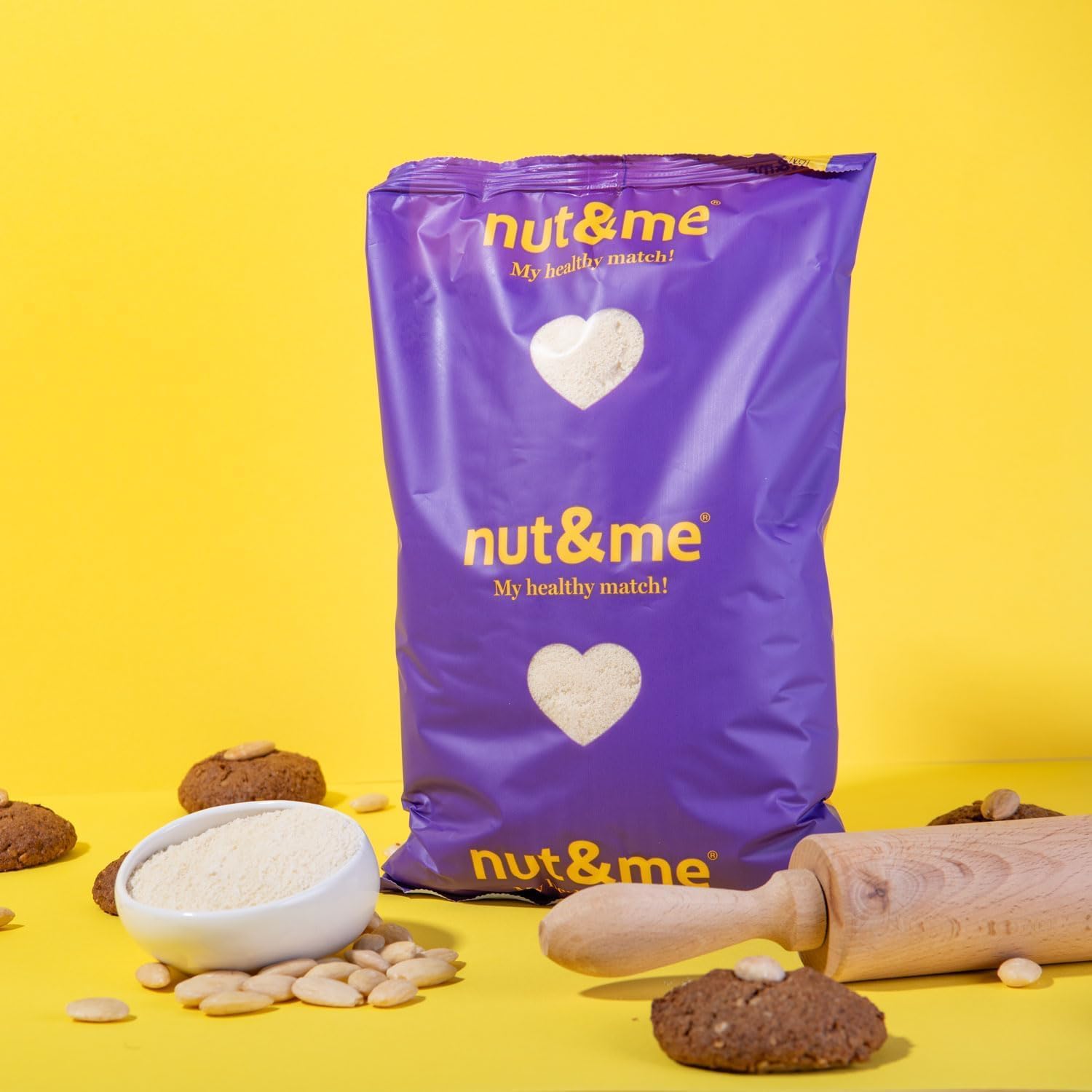 Mandelmehl 5 kg nut&me | Gemahlene Blanchierte Mandeln | Geeignet für ketogene Diäten | Glutenfrei | Vegan | Hoher Proteingehalt | Extrafein | Ideal zum Backen |
