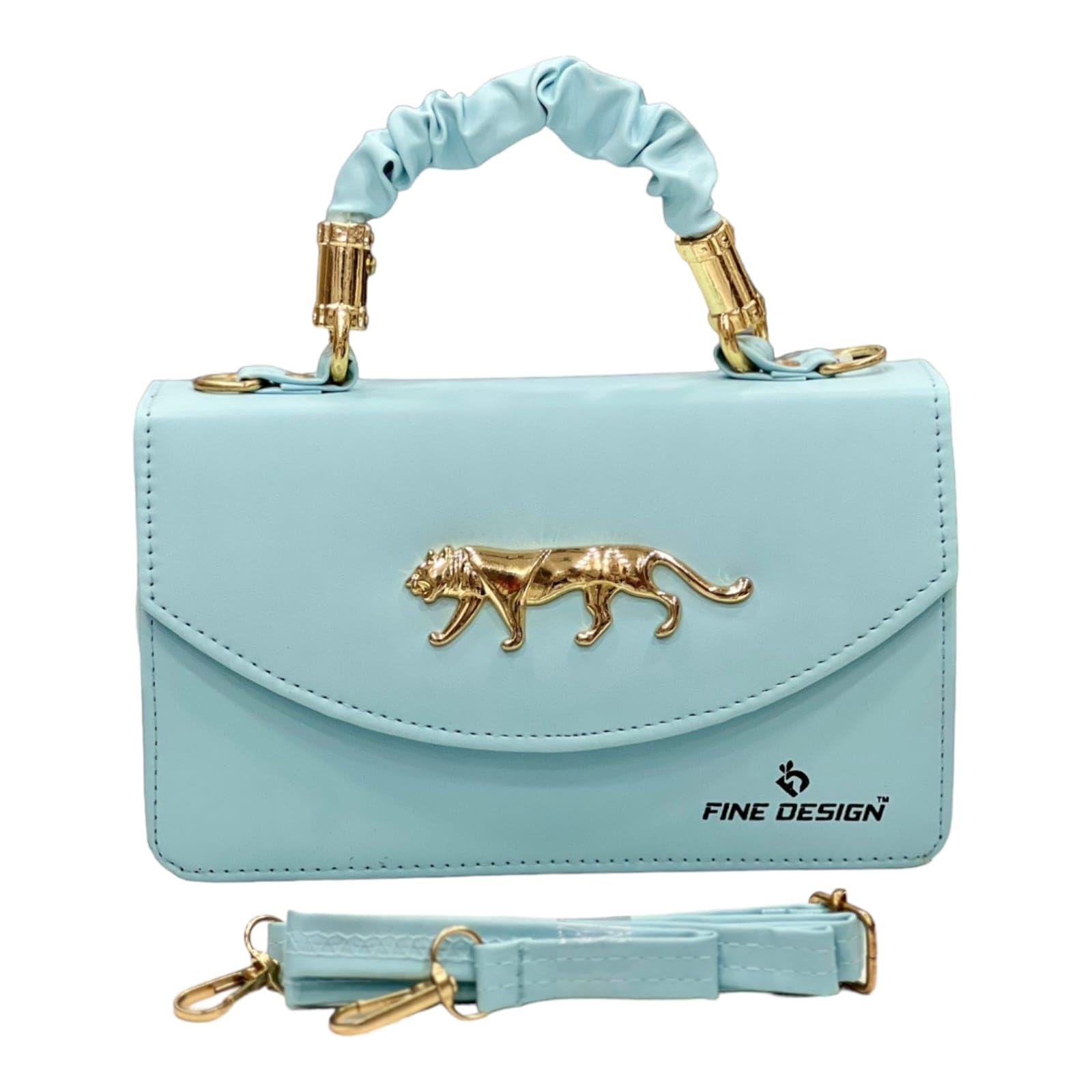 Jazzberry women solid pu leather tiger sling bag (sky blue) (B0BX9KCD17) Amazon Price History, Amazon Price Tracker
