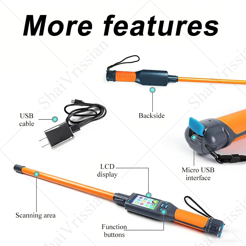 Lettore Microchip per Animali,Scanner Chip USB/Bluetooth,Compatibile Gli Standard FDX-B,FDX-A,HDX,ISO 11784/85,Frequenza Operativa 134,2 Khz,per Maiali,Cani,Gatti