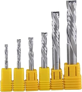Milling Cutter, 10Pcs UP DOWN Cut Two Flutes ...,