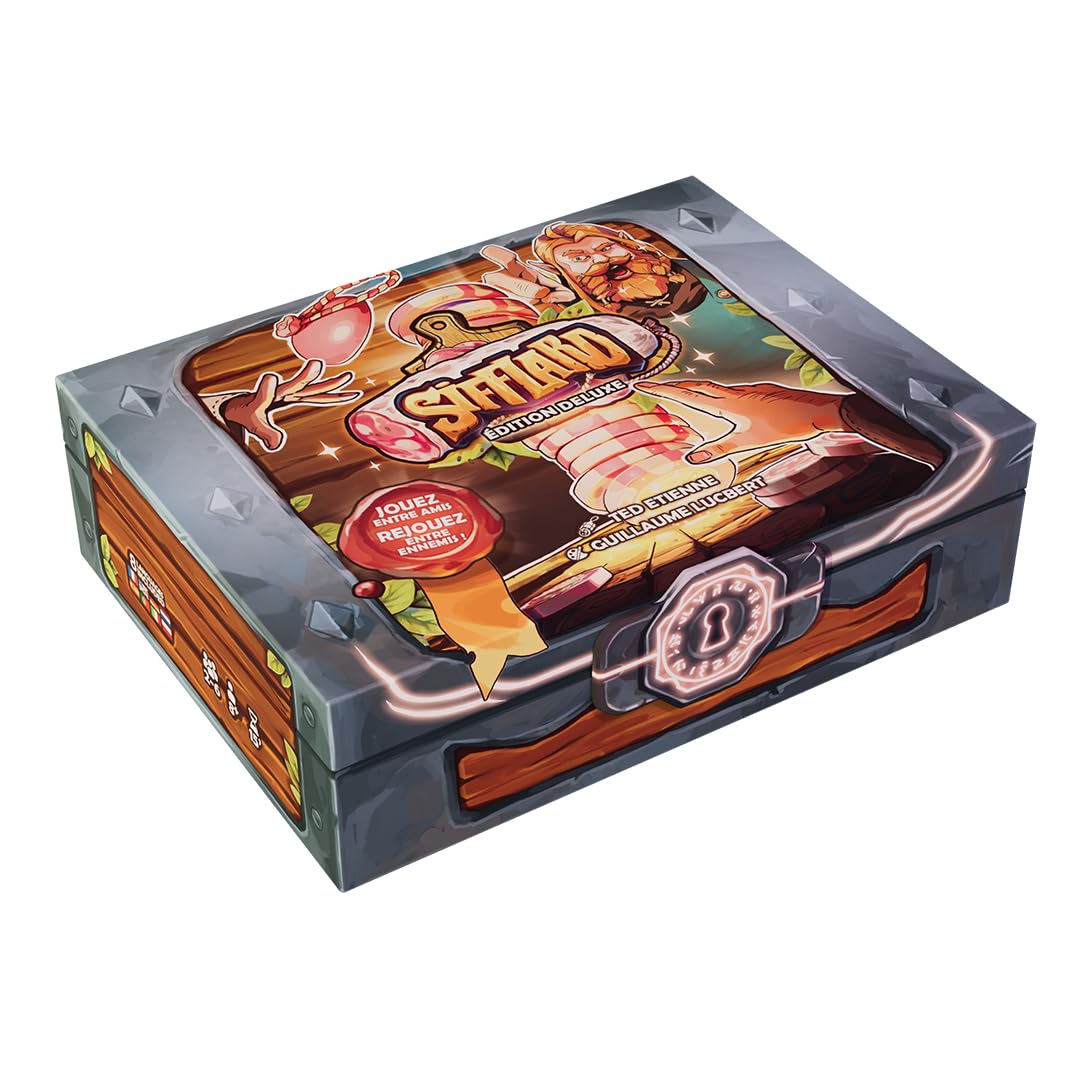 SIFFLARD Édition Deluxe Version Française - Jeu d'Ambiance Hilarant - Entre Amis et en Famille - 8 Ans et Plus - 2 à 6 Joueurs - 15 Min par Partie - Application Gratuite (Édition deluxe)