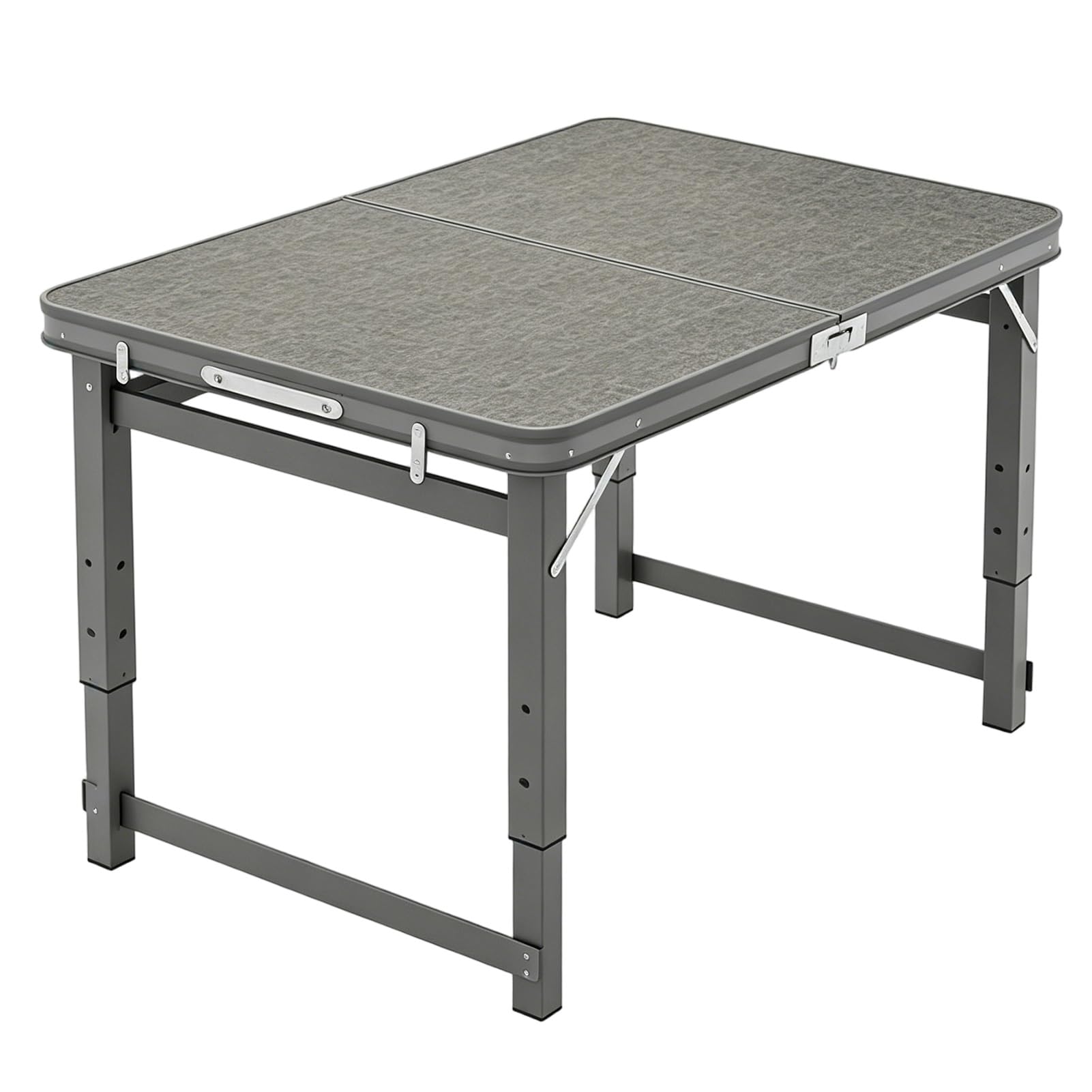 Tavolo Pieghevole Rettangolare con cavalletti - 100/120/180 cm - Tavolo Pieghevole da Esterno Regolabile in Altezza per Picnic, Barbecue, Giardino, Campeggio, Matrimoni, tavolini Laterali PE