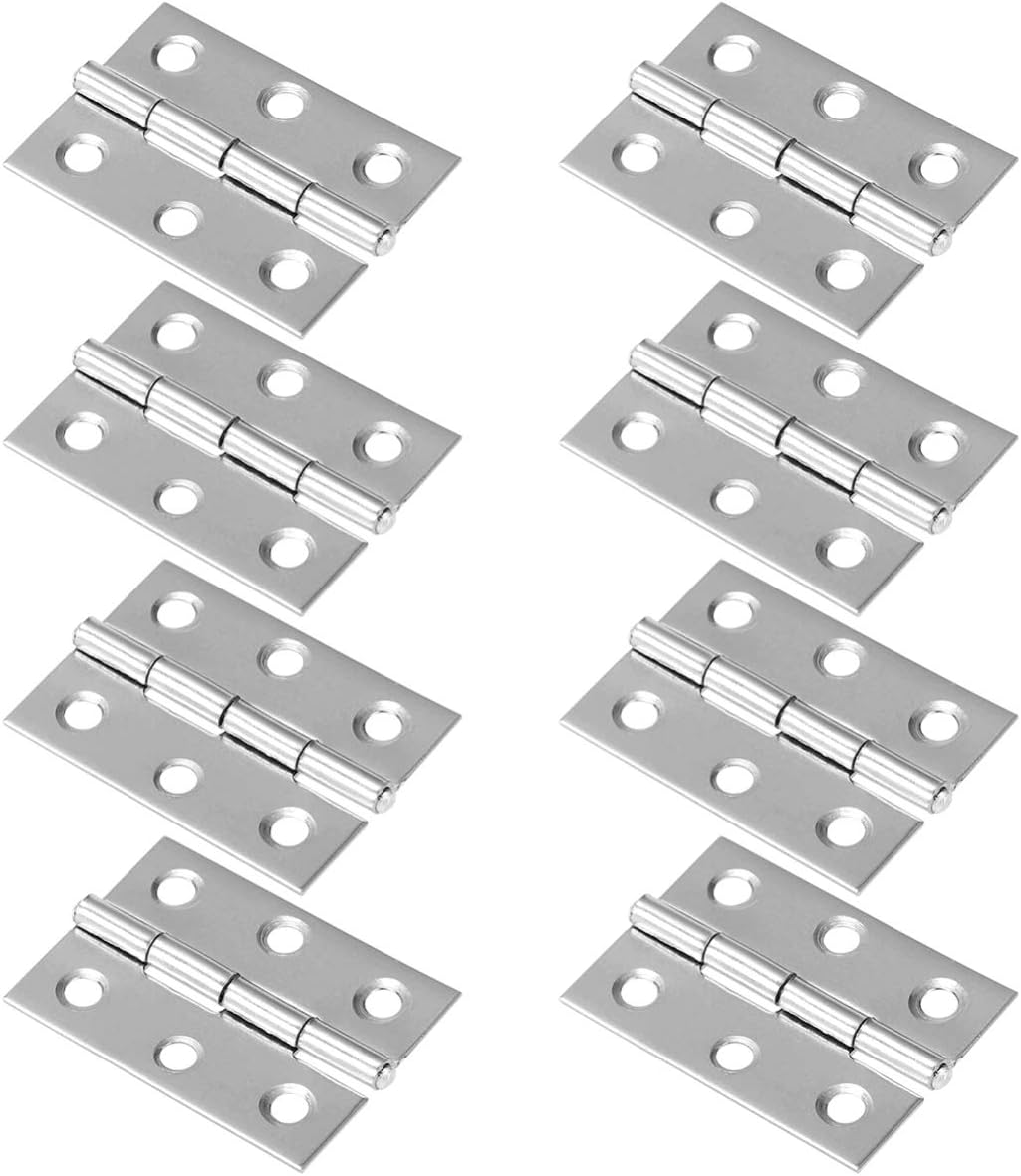 Artibetter 10pcs Kitchen Hinges Door Hinges Brushed Nickel