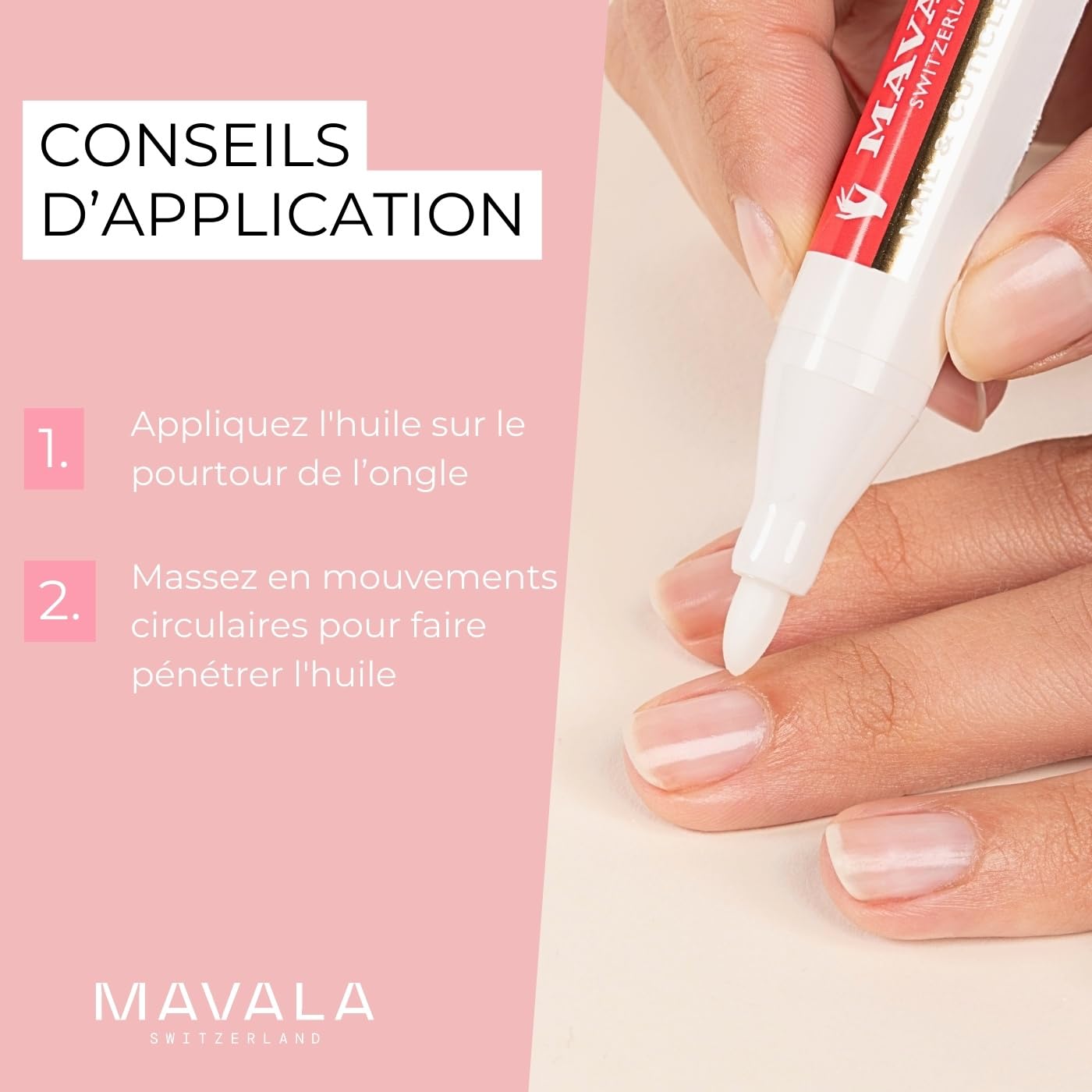 MAVALA Mavapen, olio per cuticole come uno spillo, con cuticole secche, cracking e fragili, 4, 5 ml
