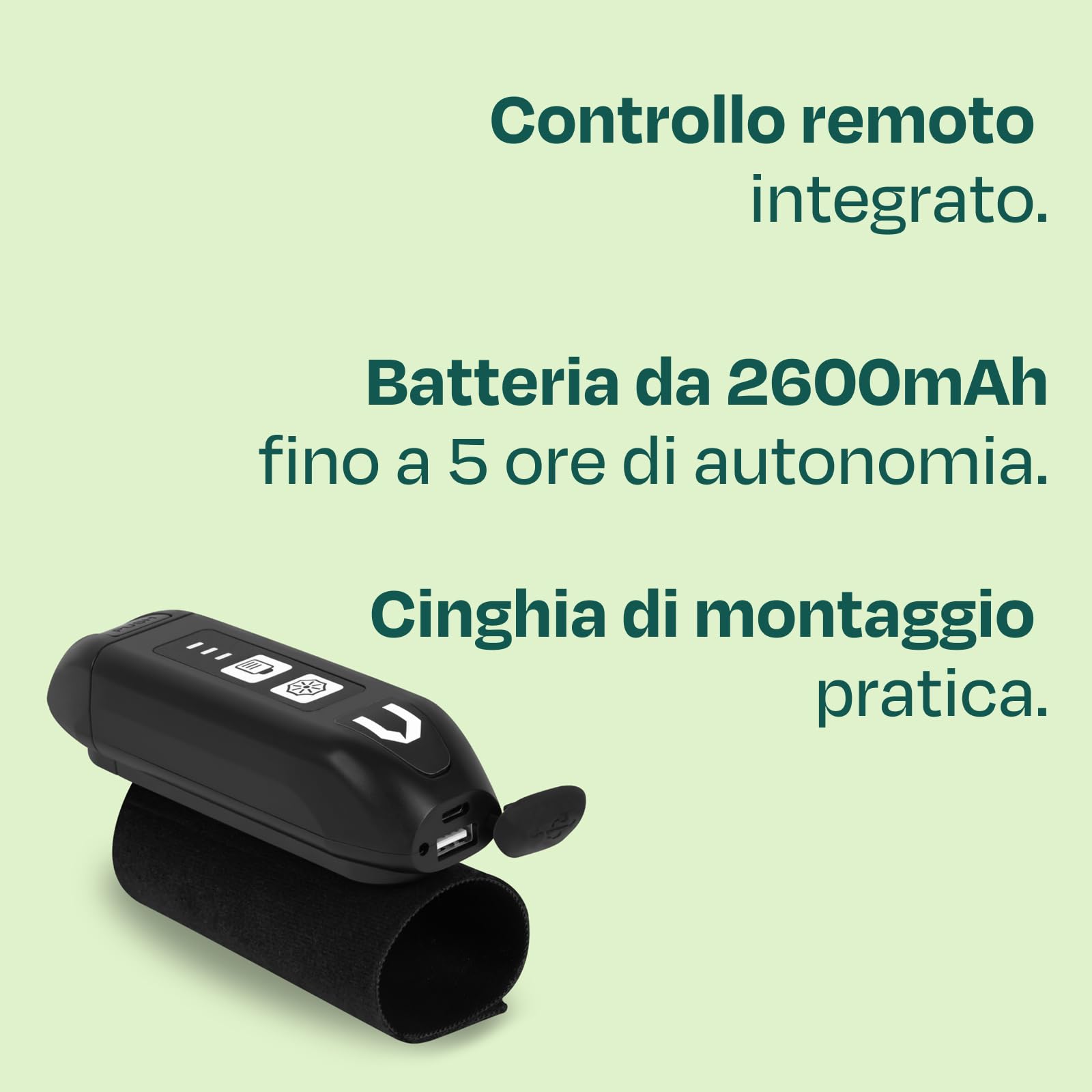 VONROC Illuminazione LED per Ombrellone con 15 Strisce Luminose | Batteria Ricaricabile 2600mAh | Installazione Facile | Compatibile con Power Bank | Per Stecche da 69 cm | Ideale per Giardino e Campe