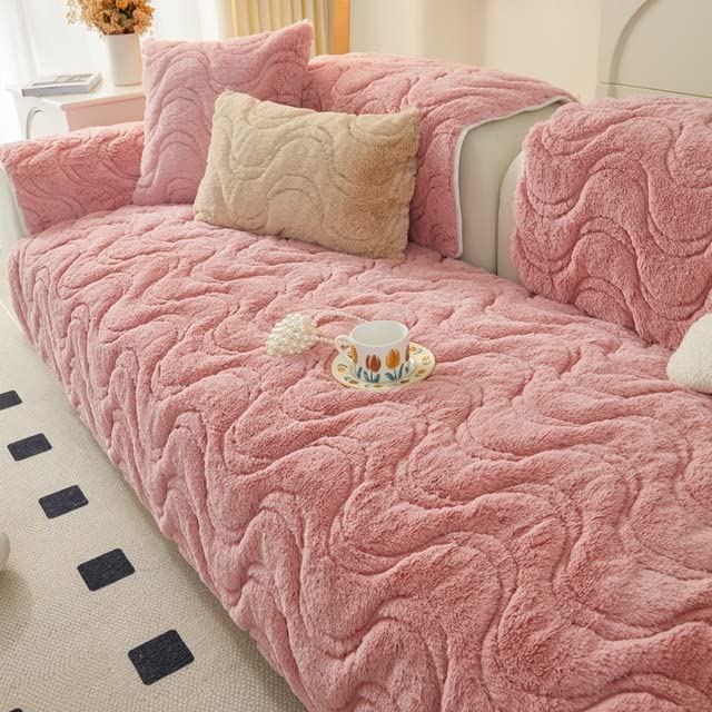 Sofa Slipcover Corner 3/2/1/4 Seater Sofa Cover L Shape Couch Cover Velvet Thick Sofa Protector Anti-slip Reversible Quilted Corner Slipcovers Washable for Sectional Couch ( Color : N , Size : 70x120c