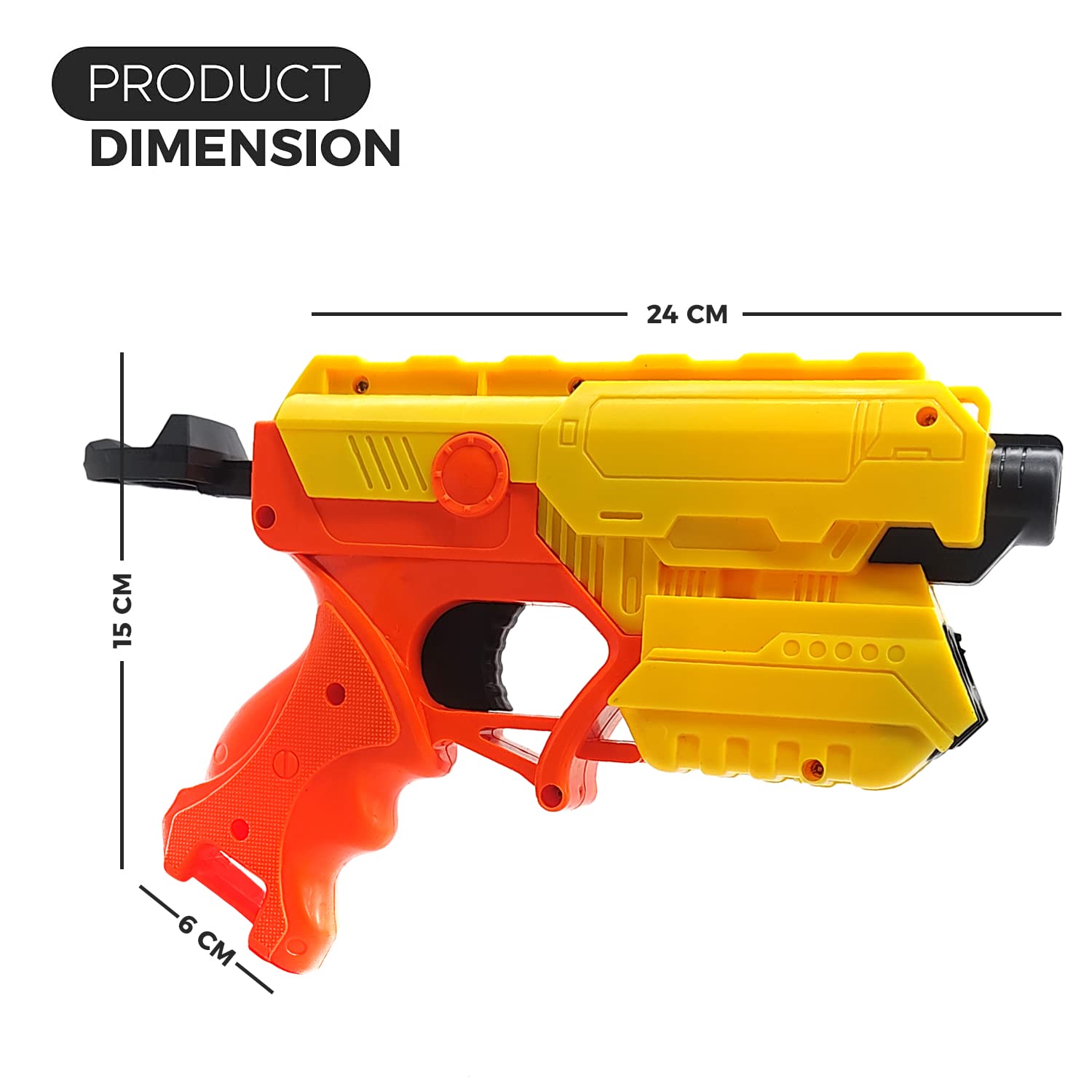 Buy NHR Foam Blaster Toy Gun with One Target Bottle and 10 Suction Dart