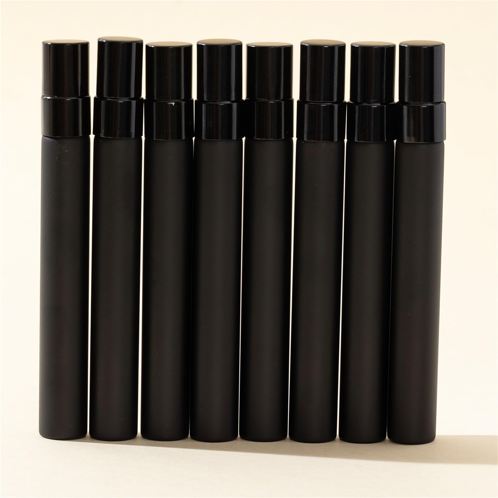 50/pezzo 5ml 10ml flacone di profumo in vetro nero spray ricaricabile da viaggio essenziale idratazione e potenziatore fragranza Per Viaggiare,Festa,Vita Quotidiana