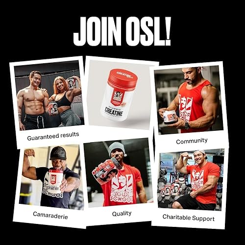 Miniatura 6 de OLD SCHOOL - Polvo de monohidrato de creatina micronizada para mujeres y hombres suplementos posteriores al entrenamiento para ganancia crecimiento