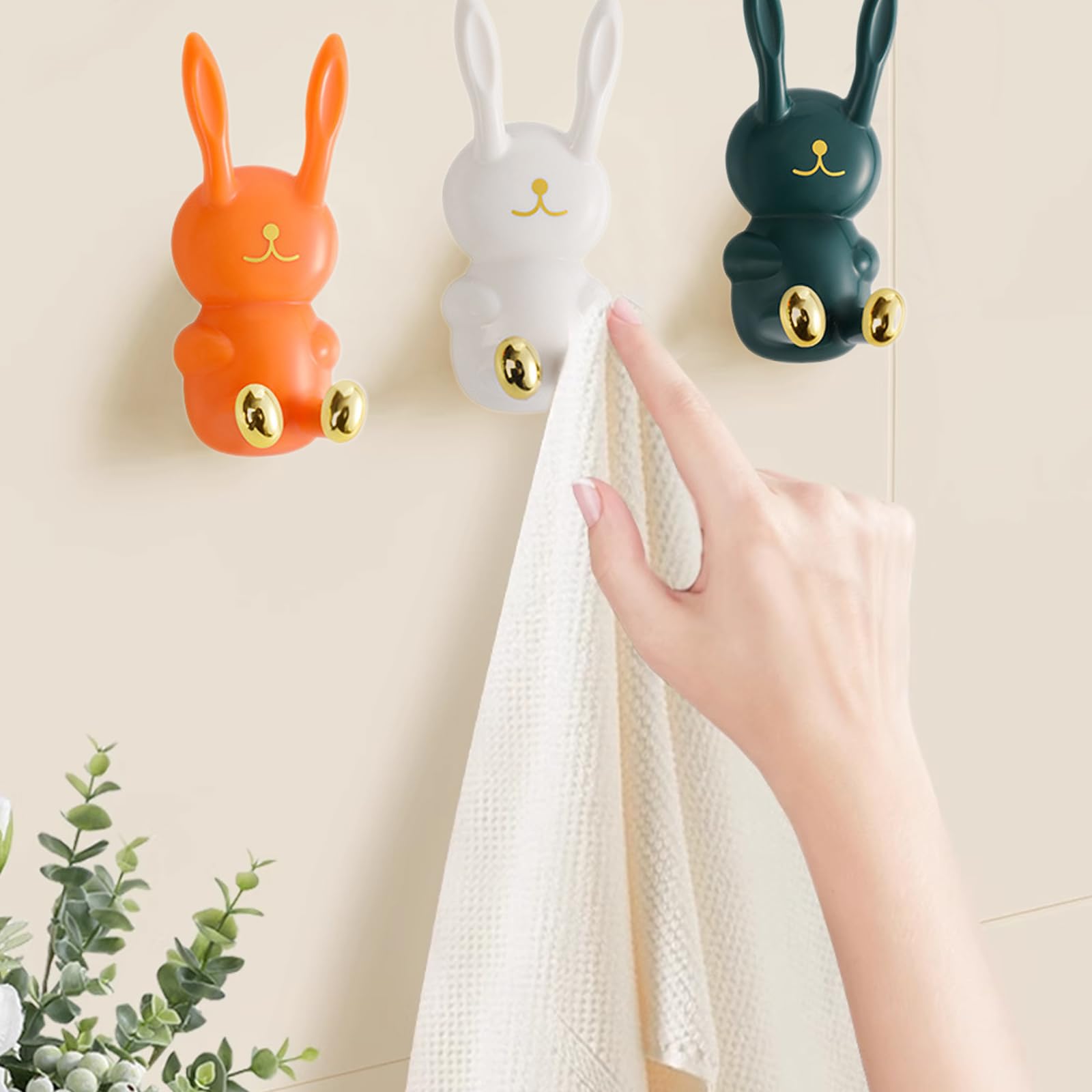 6 Pezzi Ganci Appendiabiti  Testa Animale: Cervo, Elefante, Capra   Blu E Oro Ganci Da Parete In Resina Creativi Retro Vintage Decorativi Per Ingresso Camera Bagno 88448644